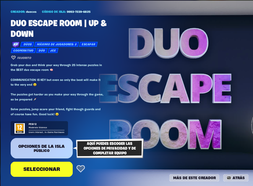 Duo Escape Room Up and Down 9993-7239-6825