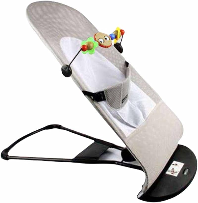 GalPat Baby Hamaca Bebé Plegable con Balanceo Natural - Ergonómica - Tejido Transpirable Suave y Antialérgico - 3 Posiciones + (Arco de Juguete con Música y Sonajeros Incluido)