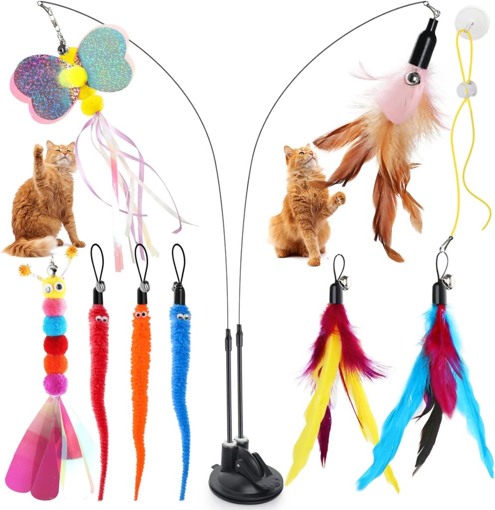 Bigqin 12pcs Juguetes para Gatos Interactivos
